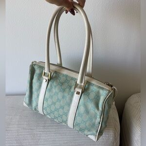 Gucci Turquoise Monogram Tote Bag